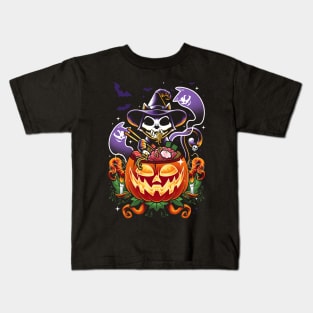 KAWAII MEOWEEN Kids T-Shirt